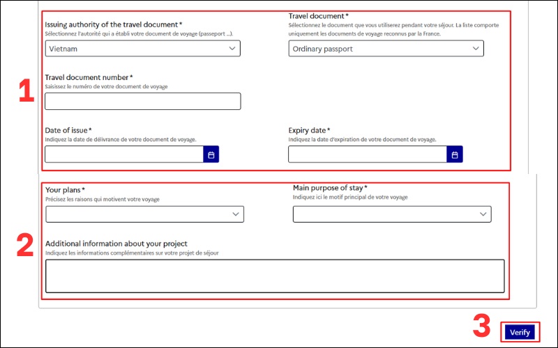 Hộ chiếu visa du lịch Pháp