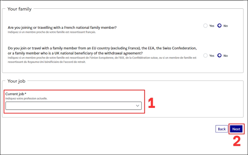 Tick chọn nghề nghiệp