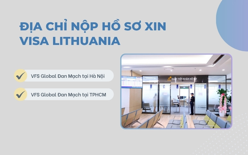 Địa chỉ nộp visa Lithuania