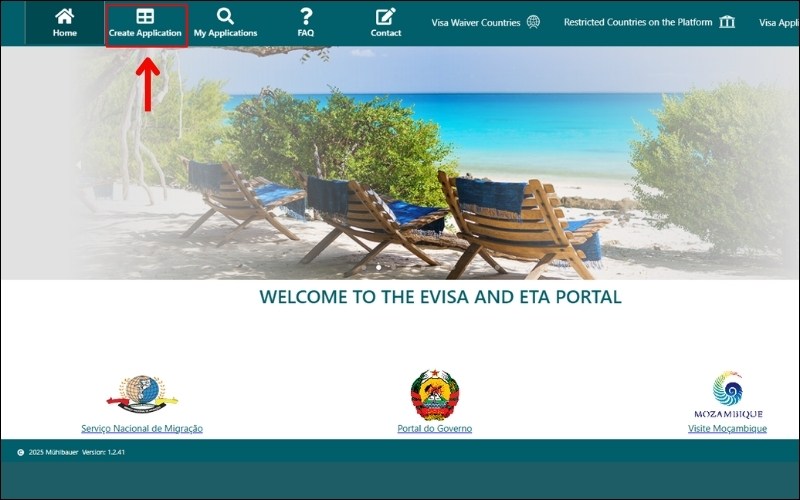 Truy cập visa Mozambique