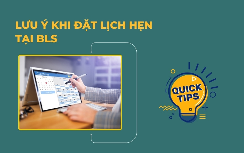 Lưu ý đặt hẹn tại BLS