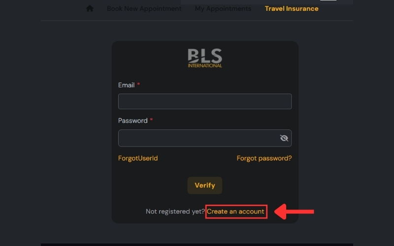 Tạo tài khoản BLS