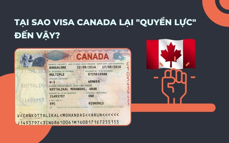 Tại sao visa Canada lại quyền lực