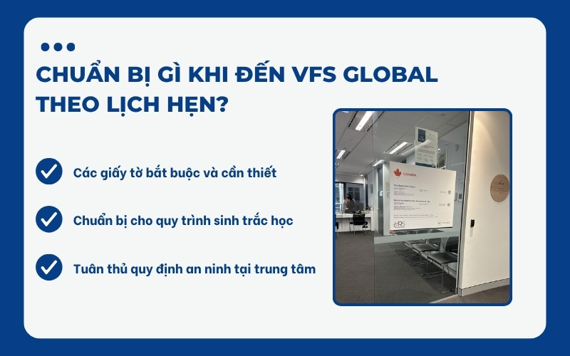 Chuẩn bị khi đến VFS Global