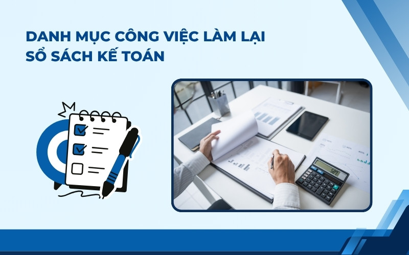 Danh mục công việc dịch vụ làm lại sổ sách kế toán