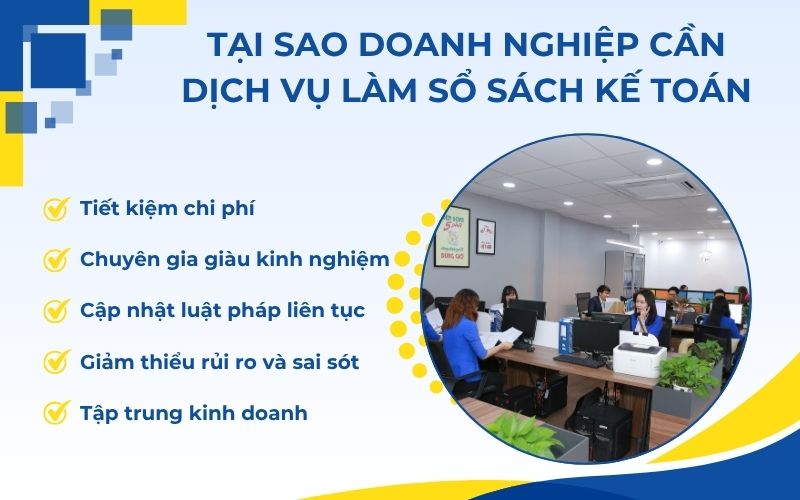Tại sao doanh nghiệp cần sử dụng dịch vụ làm sổ sách kế toán?