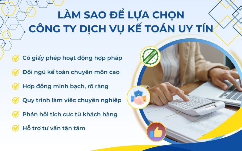 Làm sao để lựa chọn công ty dịch vụ kế toán uy tín?