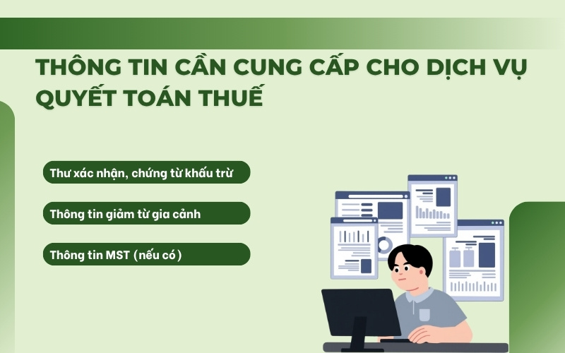 Thông tin cung cấp dịch vụ quyết toán thuế