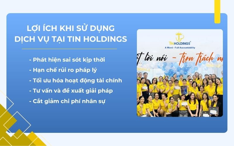 Lợi ích khi sử dụng dịch vụ rà soát sổ sách kế toán tại TIN Holdings