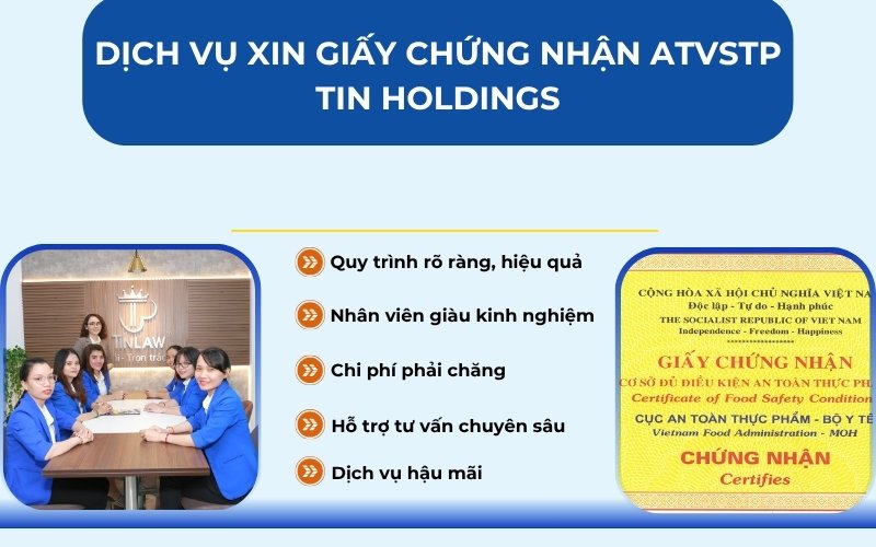 Dịch vụ xin Giấy chứng nhận vệ sinh an toàn thực phẩm
