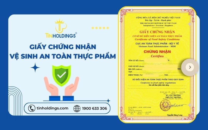 Thủ tục xin cấp Giấy chứng nhận vệ sinh an toàn thực phẩm