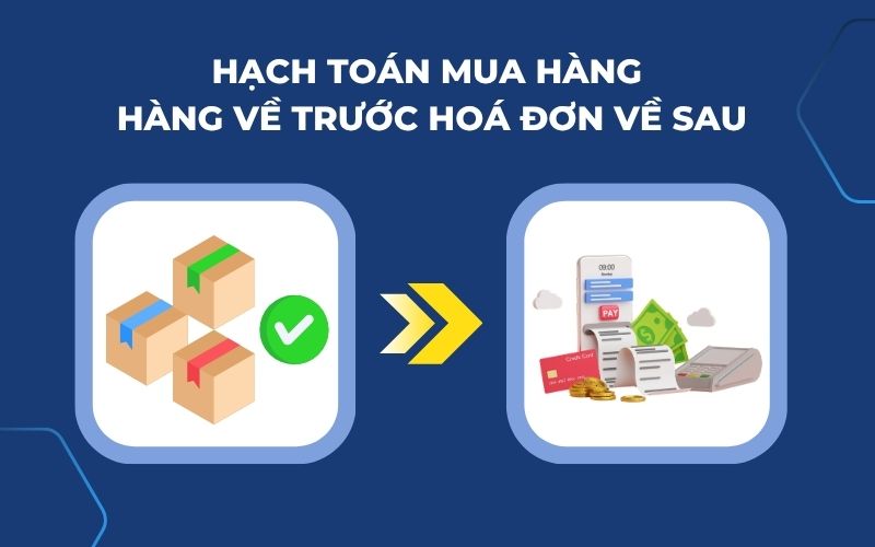 Hạch toán mua hàng hàng về trước hóa đơn về sau