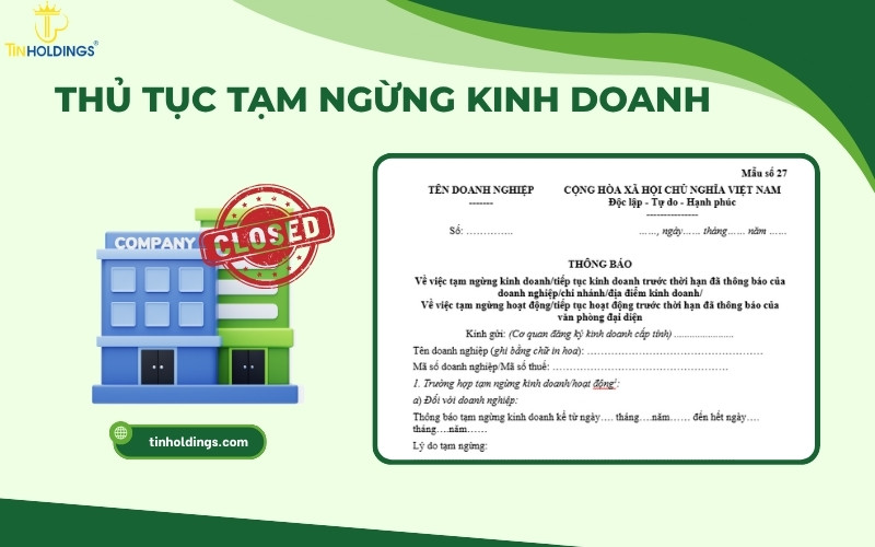 Thủ tục tạm ngừng kinh doanh