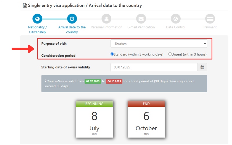 Mục đích visa Azerbaijan