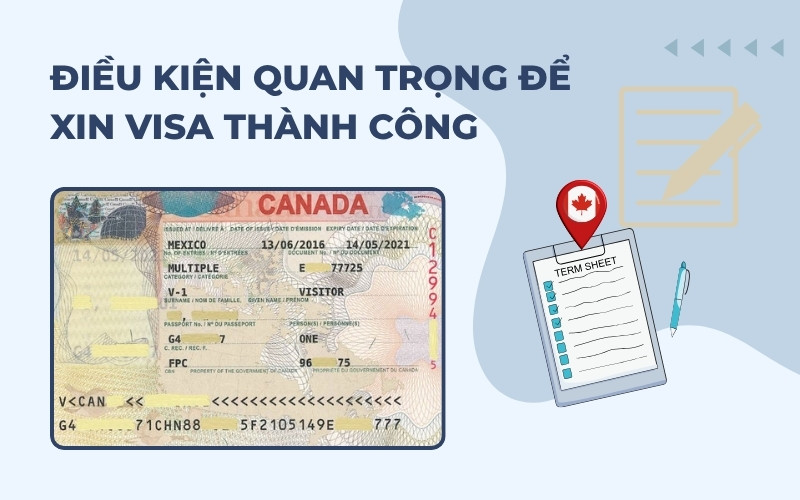 Điều kiện để xin visa du lịch Canada