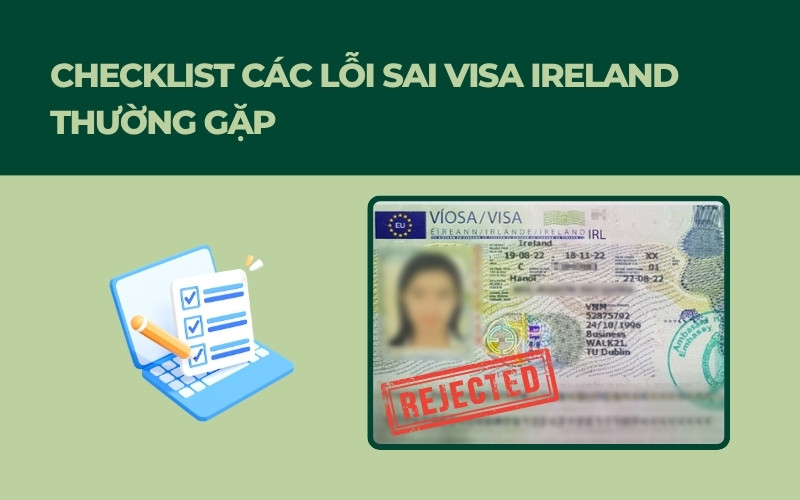 Lỗi sai visa Ireland