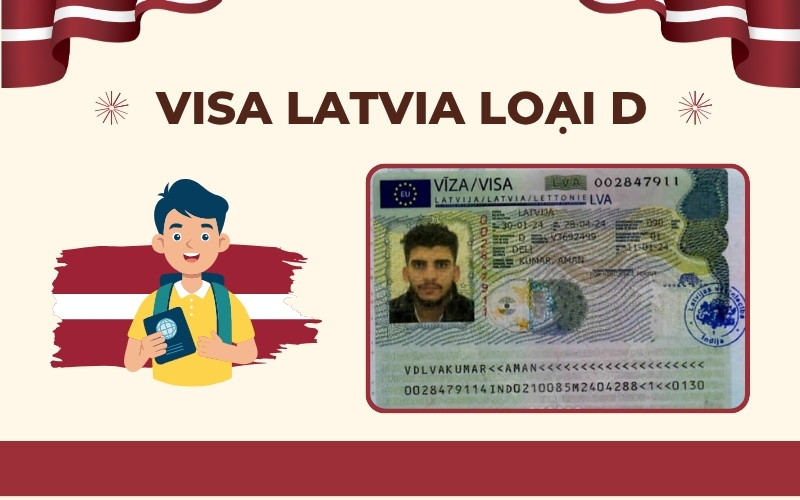Visa Latvia loại D