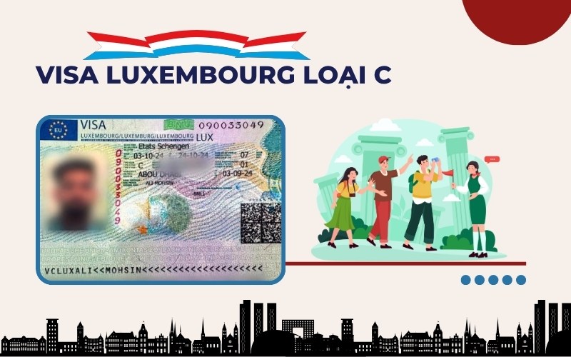 Visa Luxembourg loại C