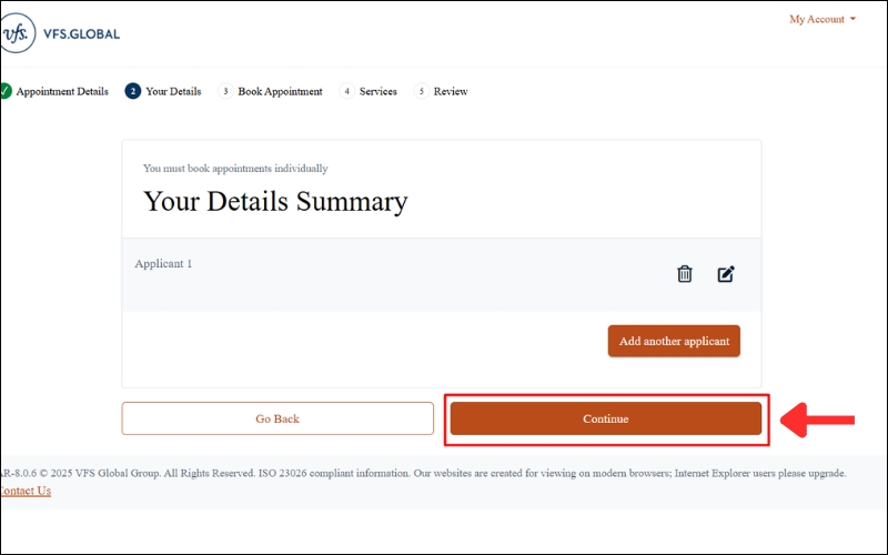 Hoàn thành tờ khai