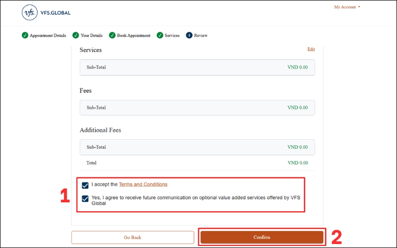 Hoàn tất thủ tục