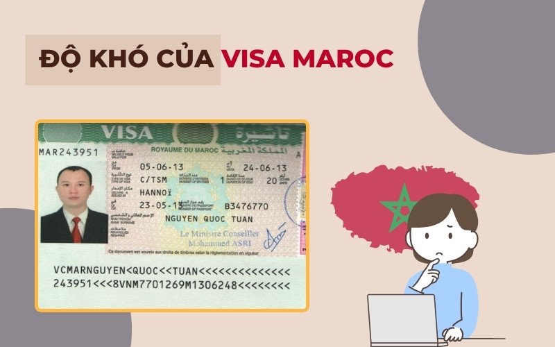 Độ khó của visa Maroc