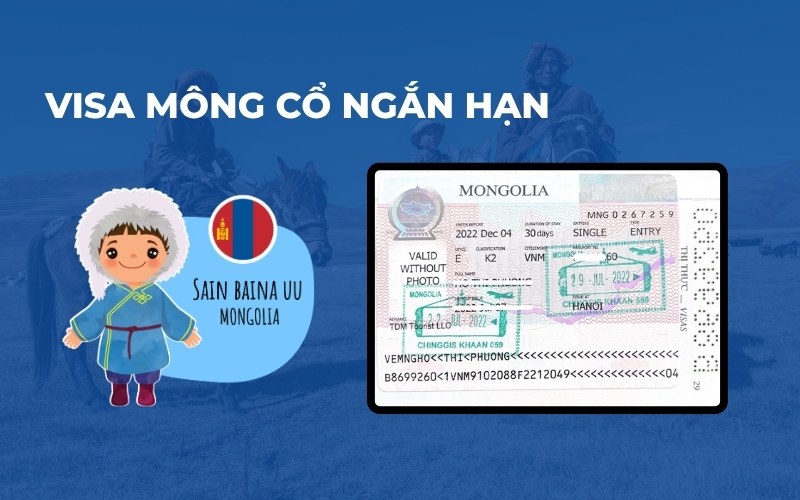 Visa Mông Cổ ngắn hạn