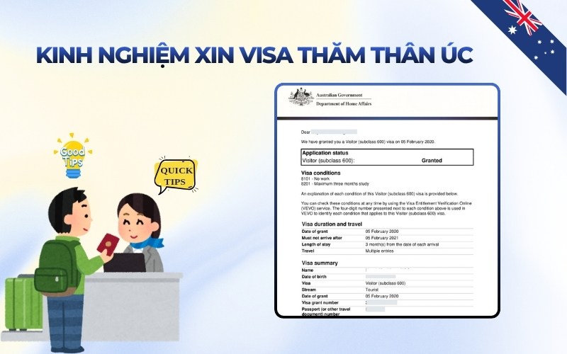 Kinh nghiệm xin visa Úc