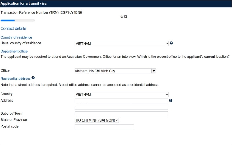 Chọn thông tin quốc gia