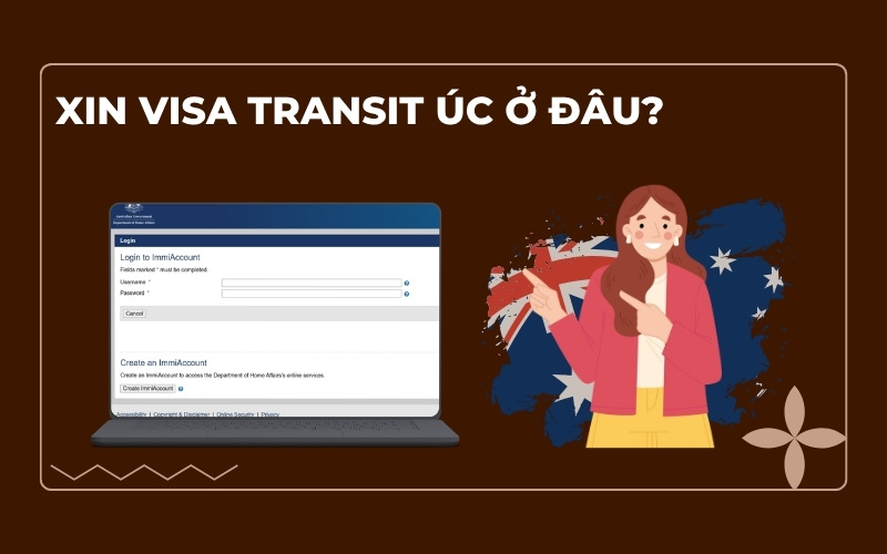 Xin visa transit Úc ở đâu