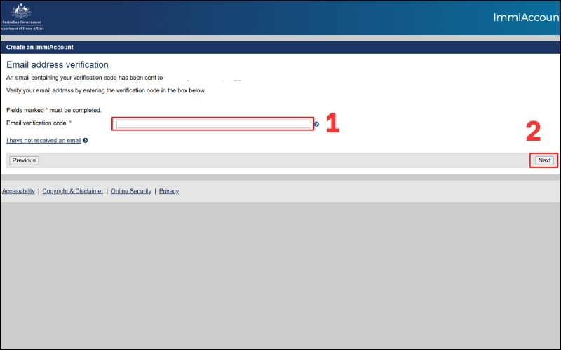 Nhập mã visa transit Úc