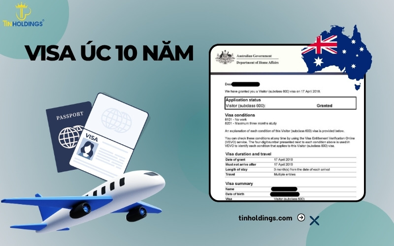 Visa Úc 10 năm