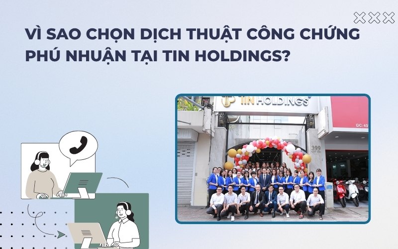 Lý do nên chọn dịch thuật tại TIN Holdings?