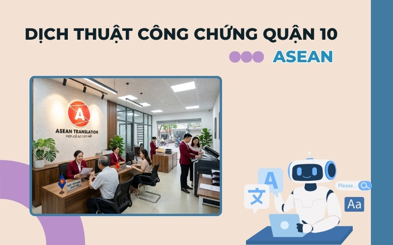 Dịch thuật công chứng Quận 10 Asean