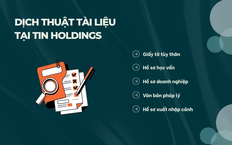 Dịch thuật đa dạng tài liệu