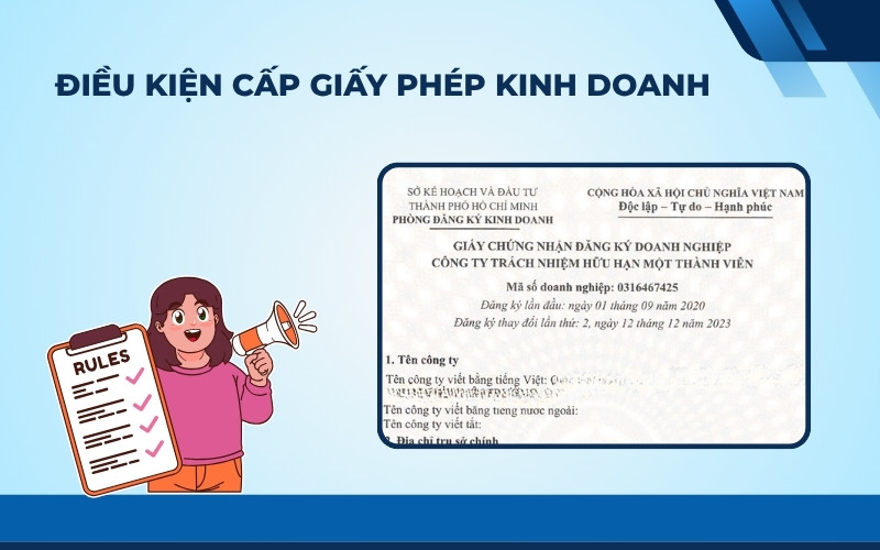 Điều kiện dịch vụ làm giấy phép kinh doanh