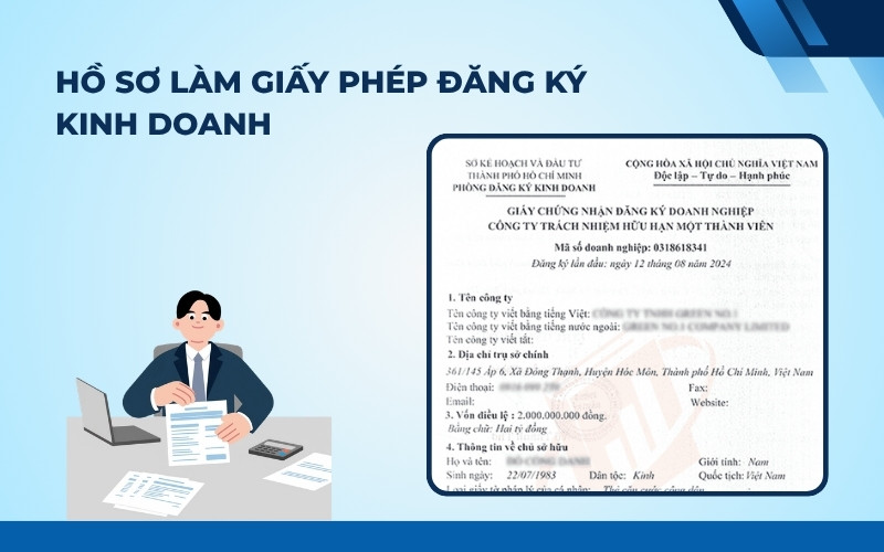 Hồ sơ dịch vụ làm giấy phép kinh doanh