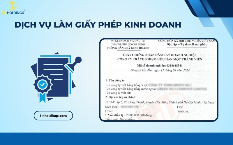 Dịch vụ làm giấy phép kinh doanh