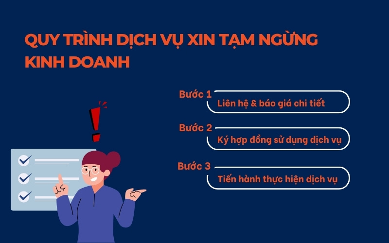 Quy trình dịch vụ tạm ngừng kinh doanh