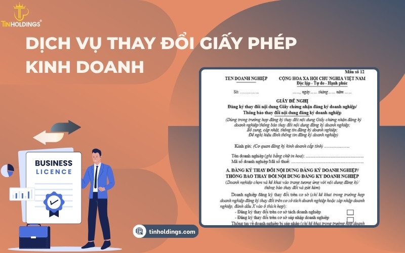 Dịch vụ thay đổi giấy phép kinh doanh