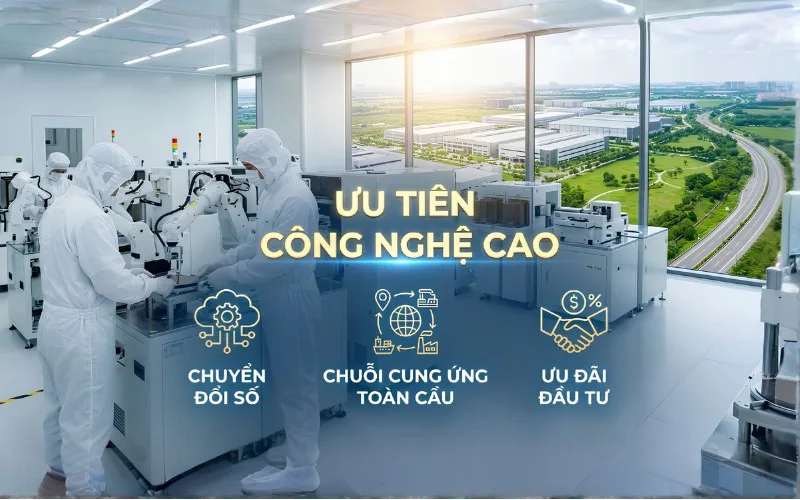 Ưu tiên đặc biệt cho các dự án công nghệ vao & bán dẫn