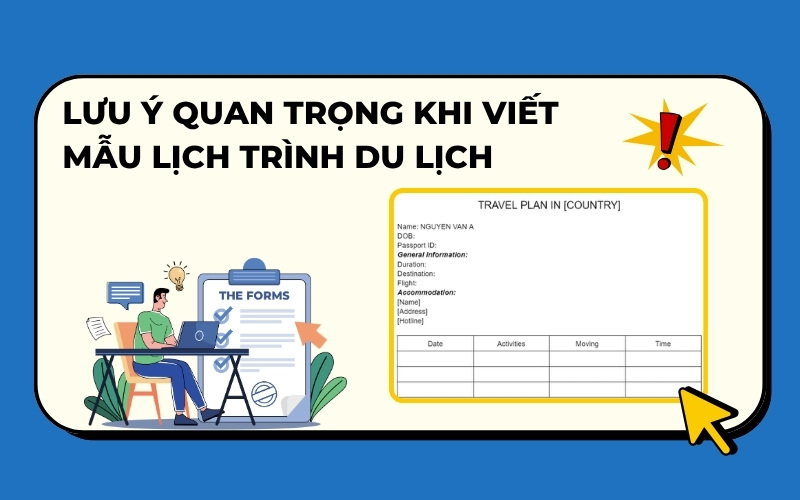 Lưu ý quan trọng khi viết mẫu