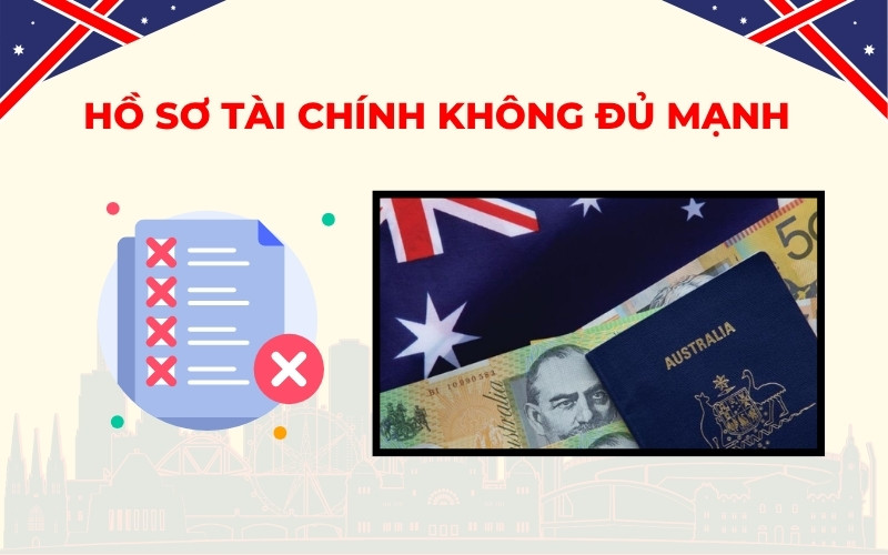 Hồ sơ tài chính không đủ mạnh