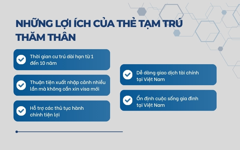 Lợi ích thẻ tạm trú thăm thân