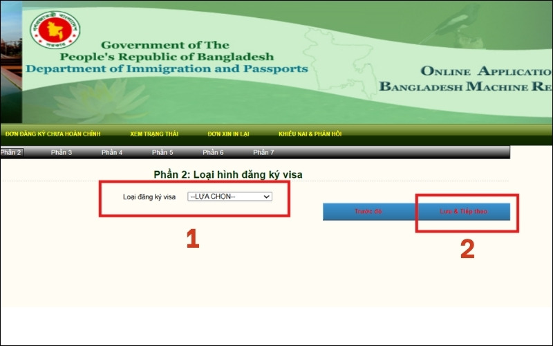 Loại hình đăng ký visa