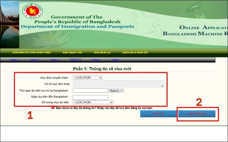 Thông tin visa mới