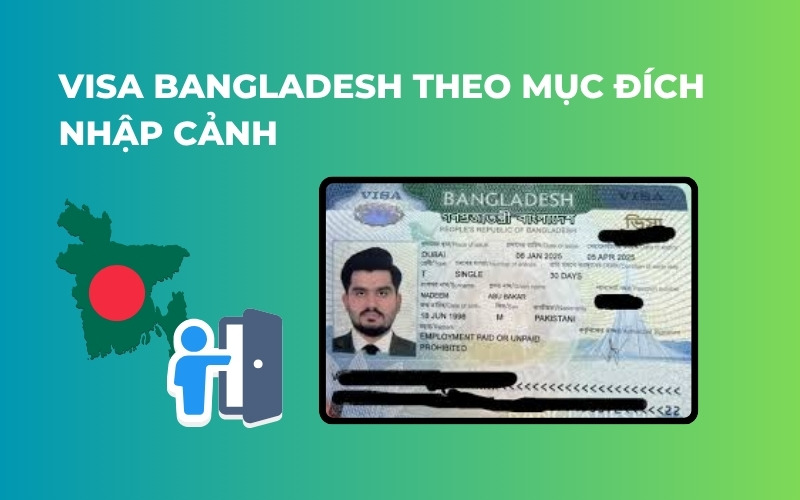 visa bangladesh theo mục đích nhập cảnh