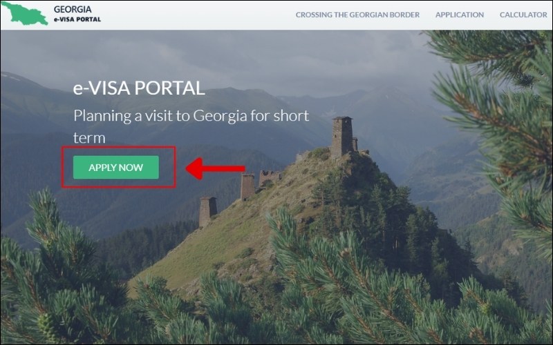 Truy cập visa Georgia