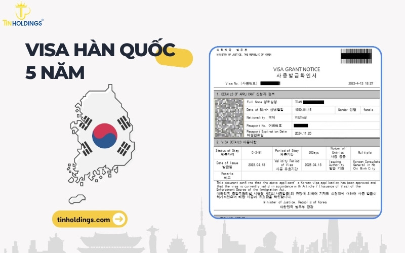 Visa Hàn Quốc 5 năm