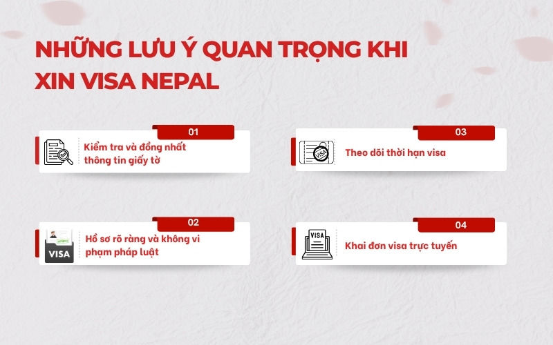 Những lưu ý khi xin visa Nepal