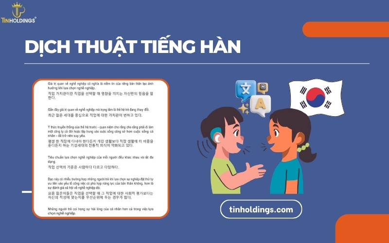 Dịch thuật tiếng Hàn